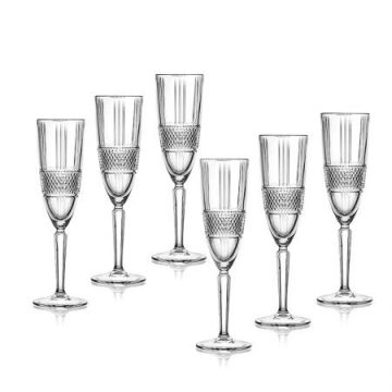   Луксозни чаши за шампанско Brillante - 6 броя