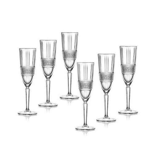 Луксозни чаши за шампанско Brillante - 6 броя