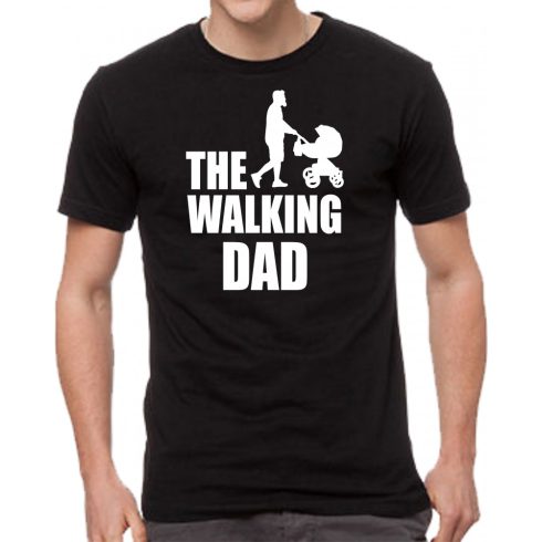 Черна мъжка тениска - The Walking Dad