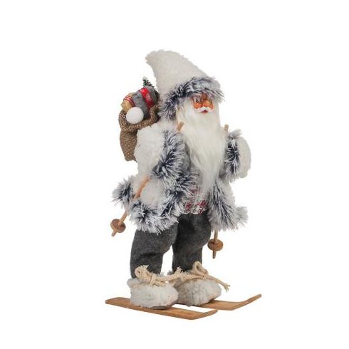 Дядо Коледа със ски - 30см.
