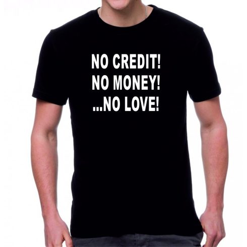 Черна мъжка тениска - No credit