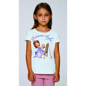 Бяла детска тениска - Принцеса София