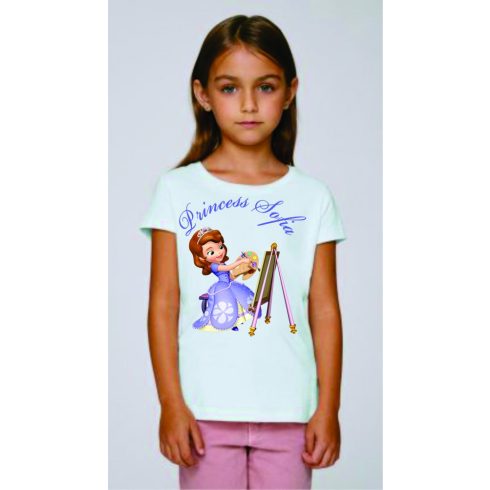 Бяла детска тениска - Принцеса София