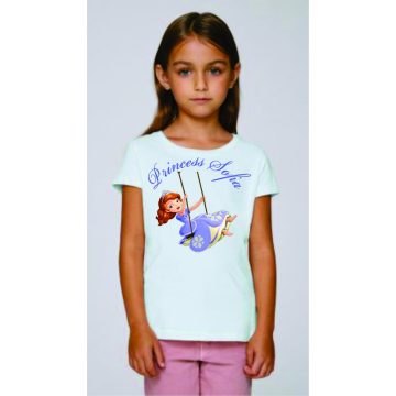 Бяла детска тениска - Принцеса София 2