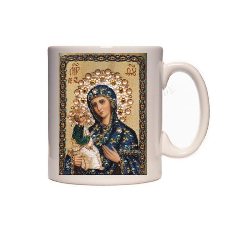 Керамична чаша с Богородица