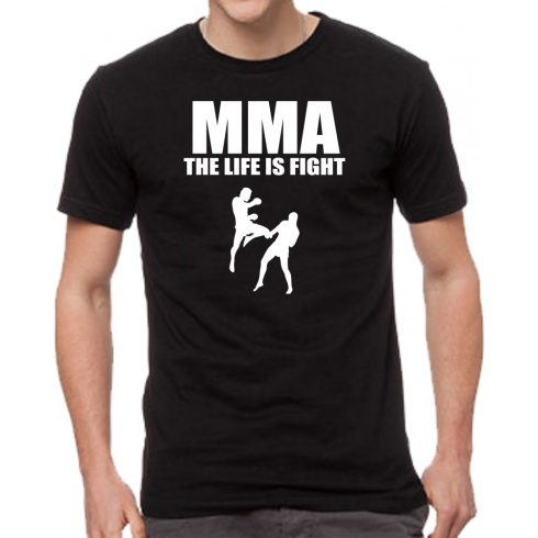 Черна мъжка тениска - MMA