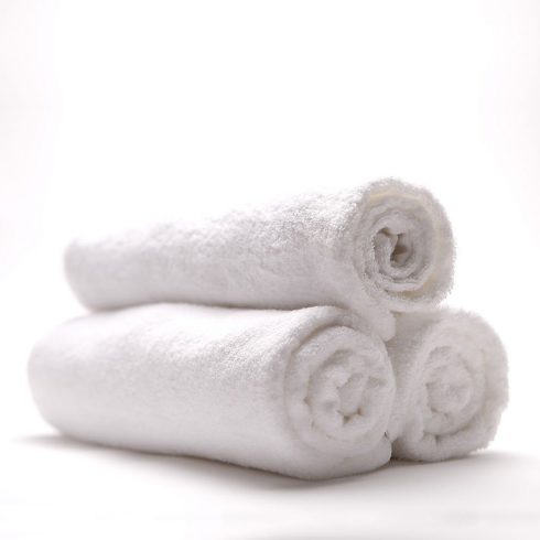 Бяла хавлиена кърпа - Голяма