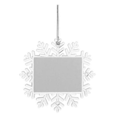 Коледен орнамент - снежинка - с ваша снимка или надпис